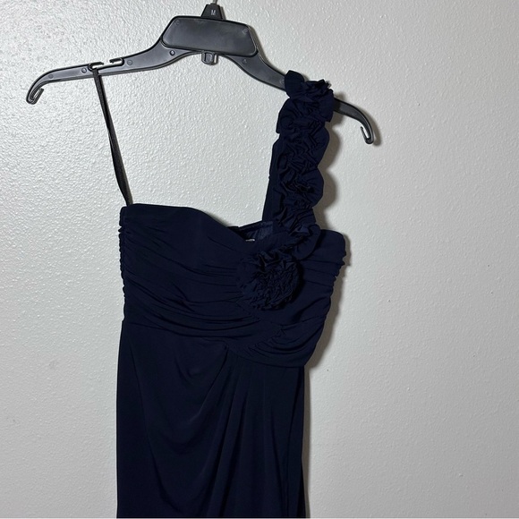 Sweet Storm Women Party One Shoulder Navy Blue Dress size small - Picture 2 of 9